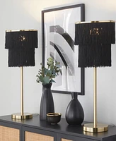 Lumisource 25" Metal Fringe Contemporary Buffet Lamp