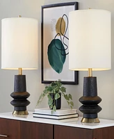 Lumisource 26" Polyresin Lloyd Contemporary Table Lamp, Set of 2
