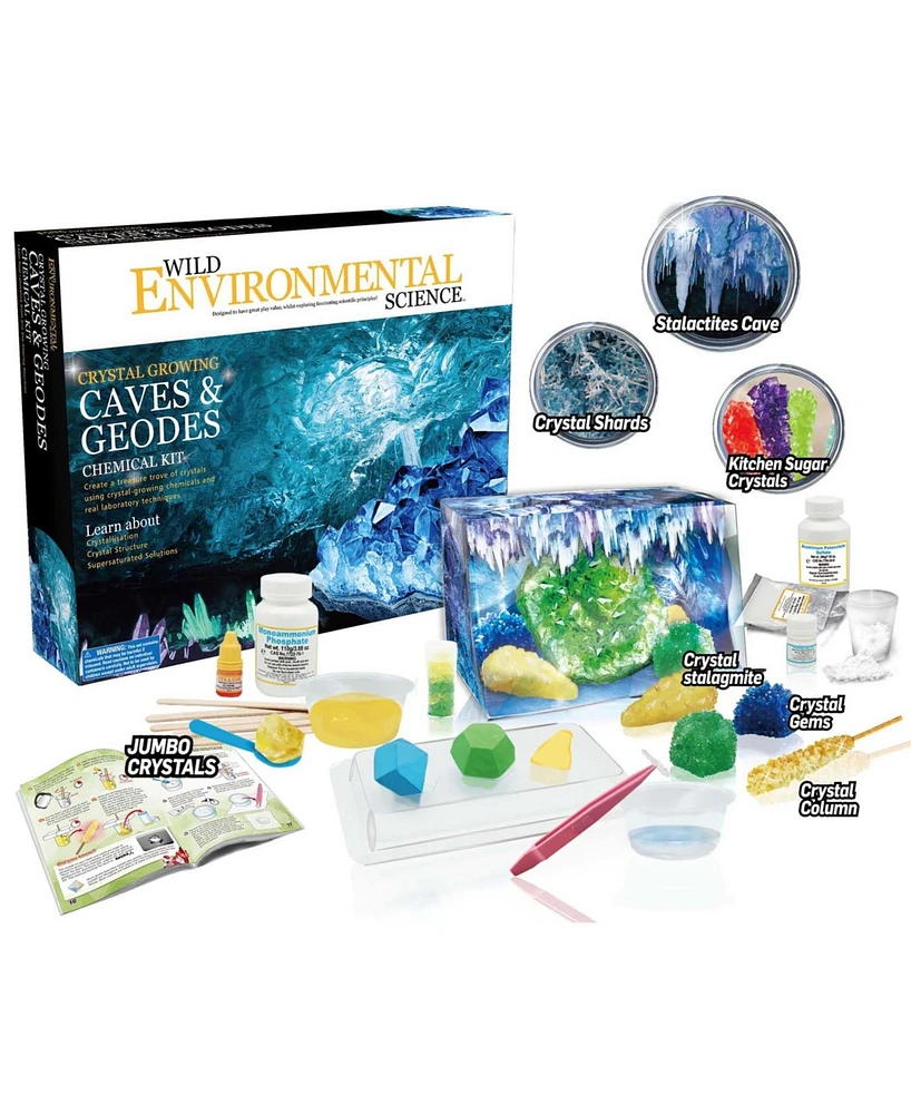 Wild Environmental Science Crystal Growing Caves and Geodes Science Kit Toys