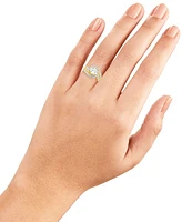 Giani Bernini Cubic Zirconia Swirl Band Ring in 18k Gold-Plated Sterling Silver, Exclusively at Macy's