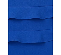Adrianna by Papell Women's Tiered-Ruffle-Trim Crepe Dress