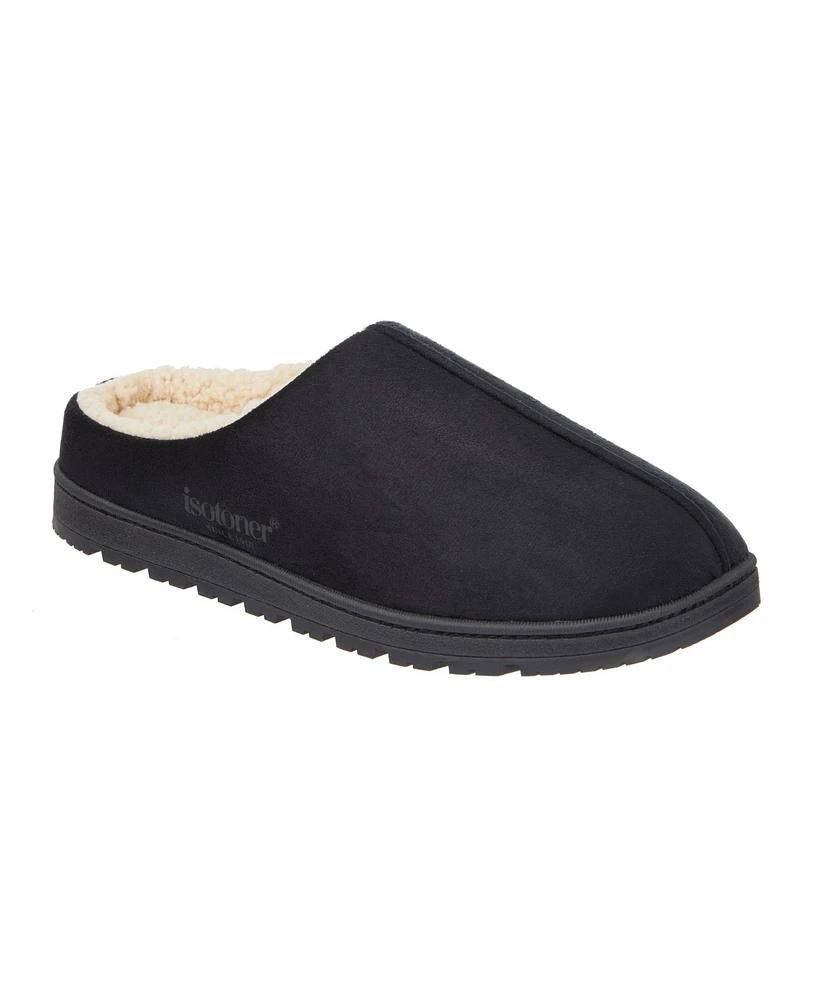 Isotoner Men's Microsuede Rory Clog Slippers