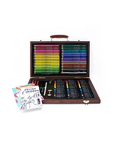 Art 101 Draw Color Wood Art Set, 106 Pieces