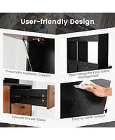 Kitchen Pantry with 3 Storage Cabinets and Deep Drawers – Stylish Functional for Your