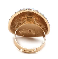 Sohi Women's Gold Plated Designer Stone Ring