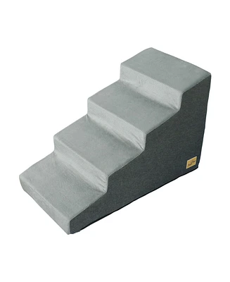Bingopaw 4-Step Non-Slip Sponge Dog Stairs for Small Dogs