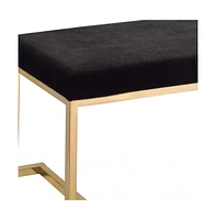 Cozy Faux Fur Upholstered Bench – Perfect for Entryway or Bedroom