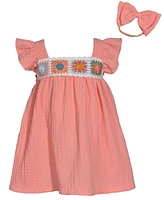 Bonnie Baby Girls Crochet Float Dress