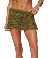 Edikted Women's Mabelle Crochet Mini Skirt