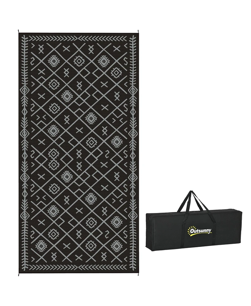 Outsunny Outdoor Rug, 9' x 18' Floor Mat
