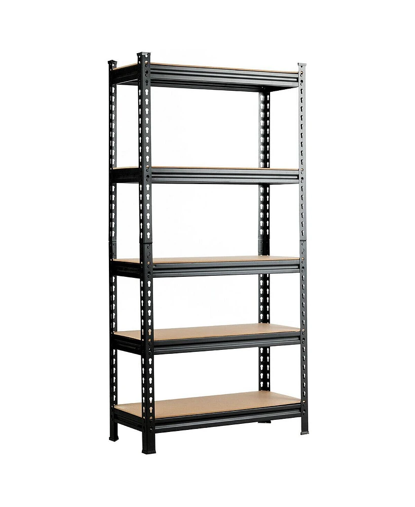 5-Tier Steel Shelving Unit Storage Shelves Heavy Duty Rack