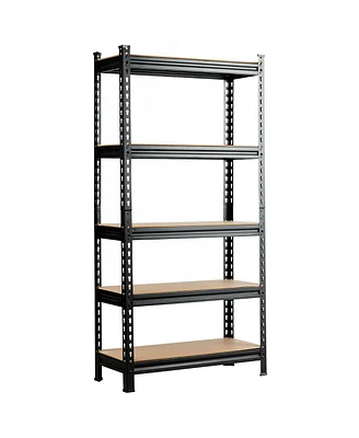 5-Tier Steel Shelving Unit Storage Shelves Heavy Duty Rack