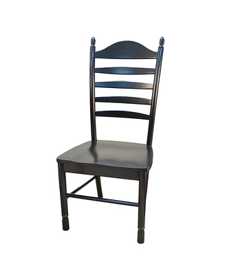Wood Ladder Back Dining Chair for Kitchen or Dining Room Table