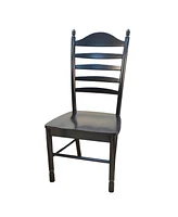 Wood Ladder Back Dining Chair for Kitchen or Dining Room Table