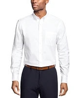 Tommy Hilfiger Men's Th Flex Regular Fit Washed Stretch Untucked Length Dress Shirt