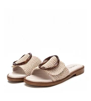 Carmela Leather Women's Fashion Slip on Sandals By Xti