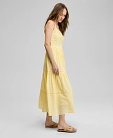 And Now This Women's Embroidered Cotton Maxi Dress, Exclusively at Macy's
