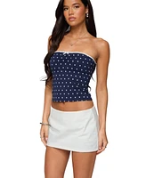 Edikted Women's Built Bra Polka Dot Top