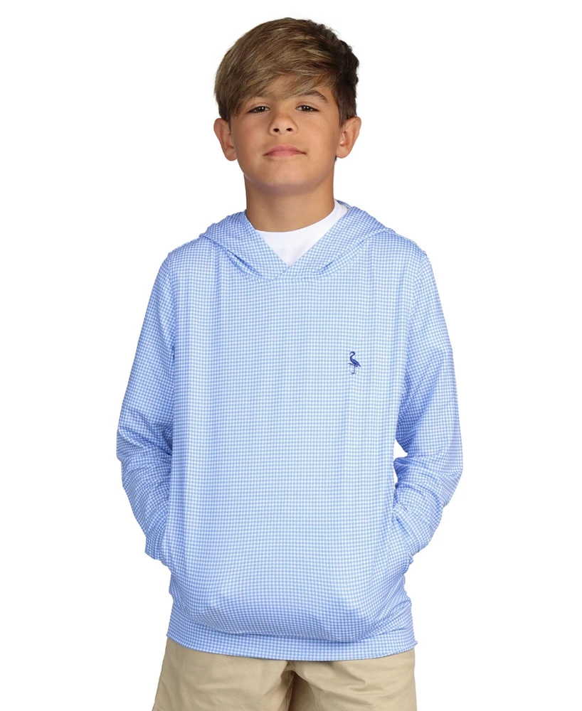 Tailorbyrd Boys Houndstooth Printed Performance Hoodie