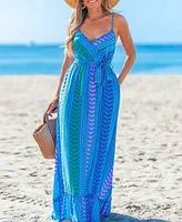 Cupshe Women's Moonlit Stroll Boho Maxi Beach Dress