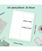 Polono Shipping Address Labels, 2" x 4" Address Labels for Laser & Inkjet Printers, Mailing Labels for 5163, 8163, 5263, Strong Adhesive for Fba Label