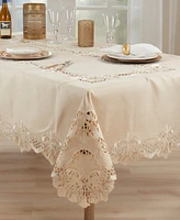 Saro Lifestyle Delicate Embroidery Tablecloth