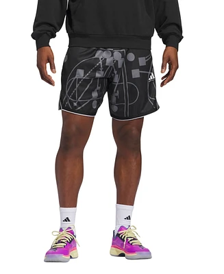 adidas Men's Allover Printed Basketball Shorts