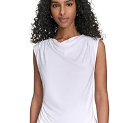 Calvin Klein Petite Cowlneck Sleeveless Top