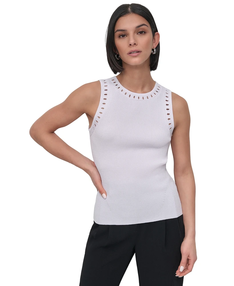 Dkny Petite Knit Sweater Tank Top