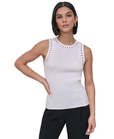 Dkny Petite Knit Sweater Tank Top