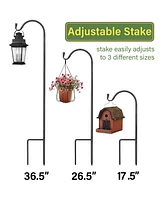 Sorbus Set of 10 Shepherds Hooks for Outdoor