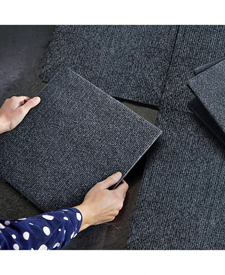 Diy 12" Patio Deck Tiles, Interlocking, Easy Install, 36pcs