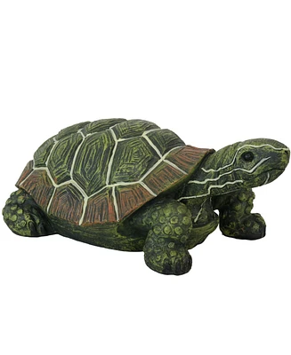 Terrance the Tortoise 9-Inch Long Polystone Indoor/Outdoor Garden Statue