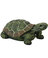 Terrance the Tortoise 9-Inch Long Polystone Indoor/Outdoor Garden Statue