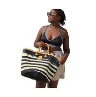 Balance Art Handmade Sisal Straw Basket Tote Bag
