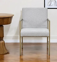 Fabric Dining Arm Chair with Padded Seat for Kitchen or Dining Room