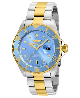 Invicta Men's 22060 Pro Diver Quartz 3 Hand Metallic Blue Dial Watch