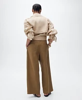 Mango Women's Belted Linen Jacket