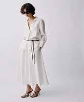 Mango Women's Flared Linen Skirts