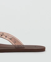 Mango Women's Die-Cut Vinyl Strap Sandals