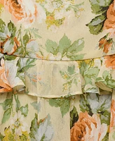 Mango Women's Ruffle Detail Short Floral-Print Dress