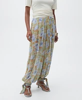 Mango Women's Floral Balloon Pants