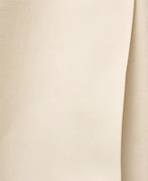 Mango Women's Wide Leg Cotton Suit Pants