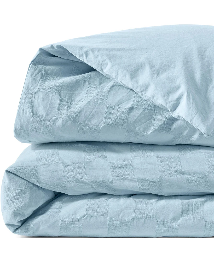 Lands' End Textured Pattern Duvet Bed Cover