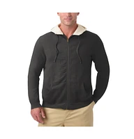 KingSize Big & Tall Sherpa-Lined Fleece Zip Hoodie