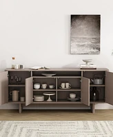 Manhattan Comfort 29.9" Wood Ella Modern 9-Shelf Sideboard