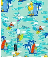 Sesame Street Big Bird Cookie Monster Elmo Oscar the Grouch Matching Family Hawaiian Button Down Shirt Infant to Little Kid