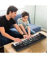 61 Keys Kids Piano Keyboard with Carry Bag Microphone Sheet Stand Power Supply