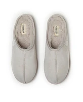 Dearfoams Men's Fireside By Grafton Genuine Shearling Clog Slipper