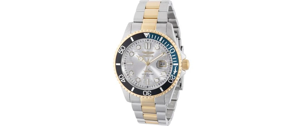 Invicta Men's Pro Diver Quartz 3 Hand Silver Dial Watch